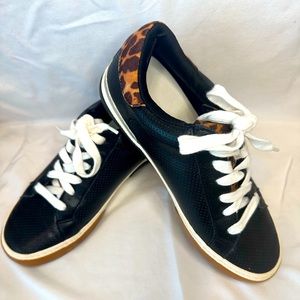 Black and Leopard sneakers